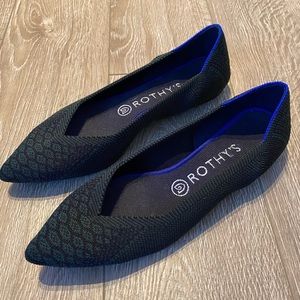 Rothy’s Ballet Flat in Green Python